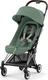 Cybex прогулочная коляска Coya Chrome Dark Brown Leaf Green 522004425bbg