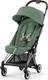 Cybex прогулочная коляска Coya Chrome Dark Brown Leaf Green 522004425bbg