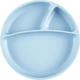 MinikOiOi тарелка секционная на присоске силиконовая Portions Mineral Blue 101050003