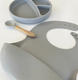 MinikOiOi набор для кормления силиконовый BLW Set II Powder Grey 101070017