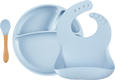 MinikOiOi набор для кормления силиконовый BLW Set II Mineral Blue 101070021