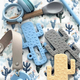 MinikOiOi прорезыватель для зубов силиконовый Cactus Mineral Blue 101090003