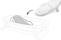 Hauck вкладиш для купання White 72750-8