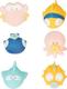 Badabulle іграшки для купання Rigolo Splash x6 B017022