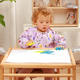 BabyOno нагрудник-фартук с длинным рукавом "Цветочный сад" (74х36 см) 1476/01bo