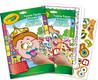 CRAYOLA розмальовка 24 сторінки та додатково наклейки Забавные люди 04-7349-1