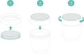 Olababy набор силиконовых крышек для бутылочки GentleBottle 4 шт. 84010ob 84010ob