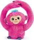 Bambi мягкая игрушка интерактивная Обезьяна MP 2304 pink 26049ber