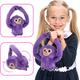 Bambi мягкая игрушка интерактивная Обезьяна MP 2304 violet 26050ber