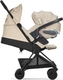 Cybex прогулочная коляска Coya Matt Black Simply Flowers Beige 522003151bbg