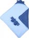 Верес конверт-одеяло с капюшоном Velour deep blue 125.06.06ver
