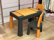 Tega детский комплект Teggi Multifun 1+2 (столик и два стула) графитово-горчичный TI-011-172