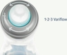 Difrax антиколікова пляшечка з силіконовою соскою Variflow 1-2-3 Natural 250 мл серый 712