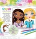 Crayola набор для творчества "Юный визажист" большой, с наклейками и трафаретами, 40 страниц 04-1056
