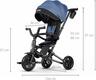 Qplay складной трехколесный велосипед Nova Niello Blue S700-12Nova+EvaBlue