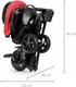 Qplay складной трехколесный велосипед Nova Niello Red S700-12Nova+EvaRed