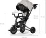Qplay складной трехколесный велосипед Nova Niello Grey S700-6NovaNielloGrey