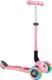 Globber самокат серії Junior Foldable Fantasy Lights до 50 кг 2+ пастельно-розовый с цветами 433-210