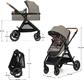 Kinderkraft универсальная коляска 3 в 1 Esme Sand Beige KSESME00BEG3000
