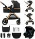 Kinderkraft универсальная коляска 3 в 1 Esme Pure Black KSESME00BLK3000
