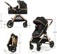 Kinderkraft универсальная коляска 3 в 1 Esme Pure Black KSESME00BLK3000