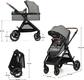 Kinderkraft универсальная коляска 3 в 1 Esme Moonlight Grey KSESME00GRY3000