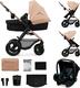 Kinderkraft универсальная коляска 3 в 1 Moov 2 Air Sand Beige KSMOOV02BEG0000