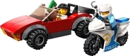 Lego конструктор City Переслідування автомобіля на поліцейському мотоциклі 60392erc