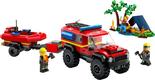 Lego конструктор City Пожежний позашляховик із рятувальним човном 60412erc