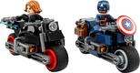Lego конструктор Super Heroes Marvel "Мотоцикли Чорної Вдови та Капітана Америка" 76260erc