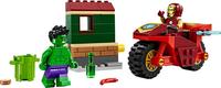 Lego конструктор Super Heroes Marvel "Залізна Людина на мотоциклі та Халк" 76287erc