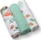 BabyOno пелюшки муслін бавовняні 70х70см салатовый 348/12bo