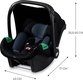 Kinderkraft автокресло-переноска Mink Pro i-Size  Black KCMINKPRBLK0000