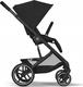 Cybex прогулянкова коляска Balios S Lux BLK Moon Black (с бампером) 524001171bbg