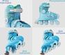 Yvolution роликові ковзани Twista розмір 24-28 Голубой YR25B4