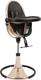 Bloom стульчик для кормления Fresco Rose gold/rose gold золотистый с черным с вкладышем midnight black U10515-GRB\E10516-MBL