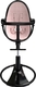 Bloom стільчик для годування Fresco з бавовняним вкладишем Noir / blush pink E10535-BB/U10543-P