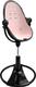 Bloom стульчик для кормления Fresco с хлопковым вкладышем Noir \ blush pink E10535-BB/U10543-P