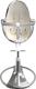 Bloom стільчик для годування Fresco Silver з вкладишем coconut white E10535-S/E10516-CWL