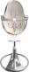 Bloom стульчик для кормления Fresco Silver с вкладышем coconut white E10535-S\E10516-CWL