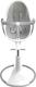 Bloom стульчик для кормления Fresco White с вкладышем lunar silver E10535-W\E10516-LSL