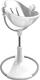 Bloom стульчик для кормления Fresco White с вкладышем lunar silver E10535-W\E10516-LSL