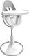 Bloom стульчик для кормления Fresco White с вкладышем lunar silver E10535-W\E10516-LSL