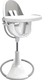 Bloom стільчик для годування Fresco White з вкладишем lunar silver E10535-W/E10516-LSL