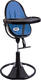 Bloom стульчик для кормления Fresco Noir с вкладышем riviera blue E10535-BB\E10540-RBL