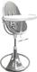 Bloom стульчик для кормления Fresco Silver с вкладышем lunar silver E10535-S\E10516-LSL