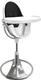 Bloom стульчик для кормления Fresco Silver с вкладышем midnight black E10535-S\E10516-MBL
