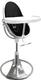 Bloom стульчик для кормления Fresco Silver с вкладышем midnight black E10535-S\E10516-MBL