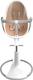 Bloom стульчик для кормления Fresco White с вкладышем rose gold E10535-W\E10516-RGL