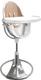Bloom стульчик для кормления Fresco Silver с вкладышем rose gold E10535-S\E10516-RGL